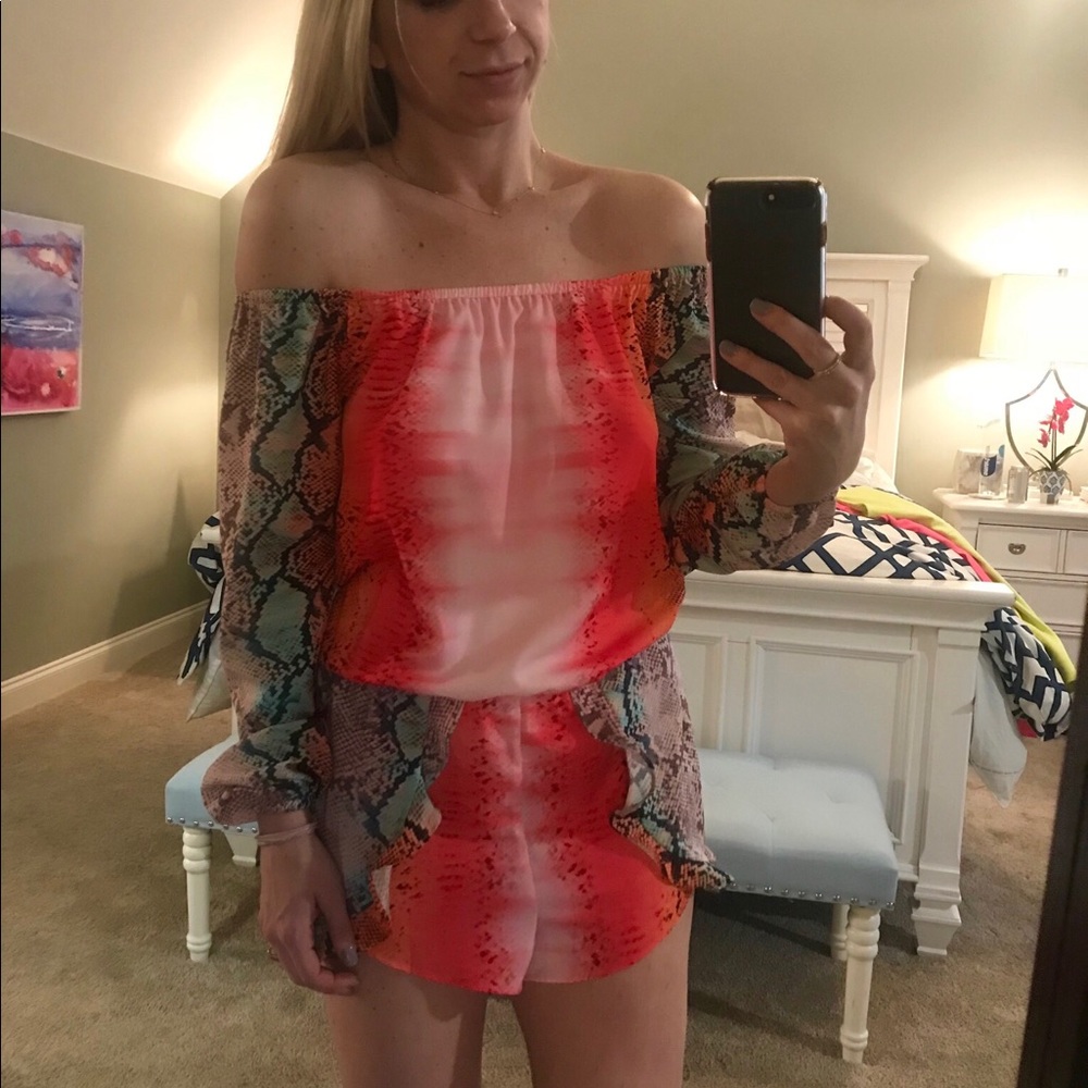 Lovers + Friends bright romper - Picture 2 of 4